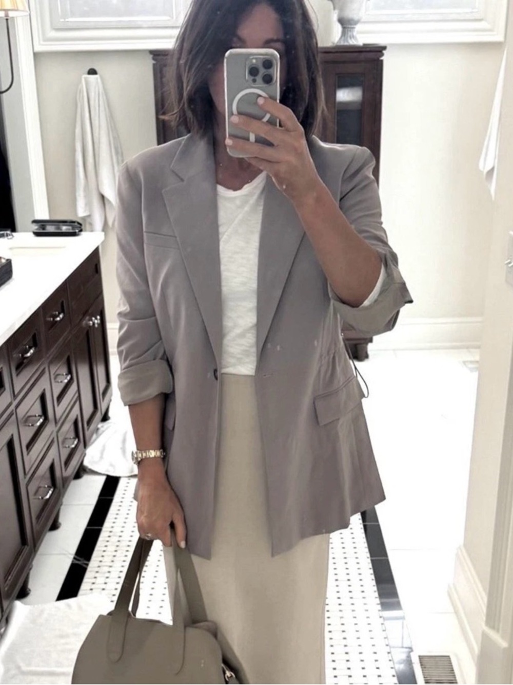 Athleta MVP Blazer- Mortar Mushroom $179